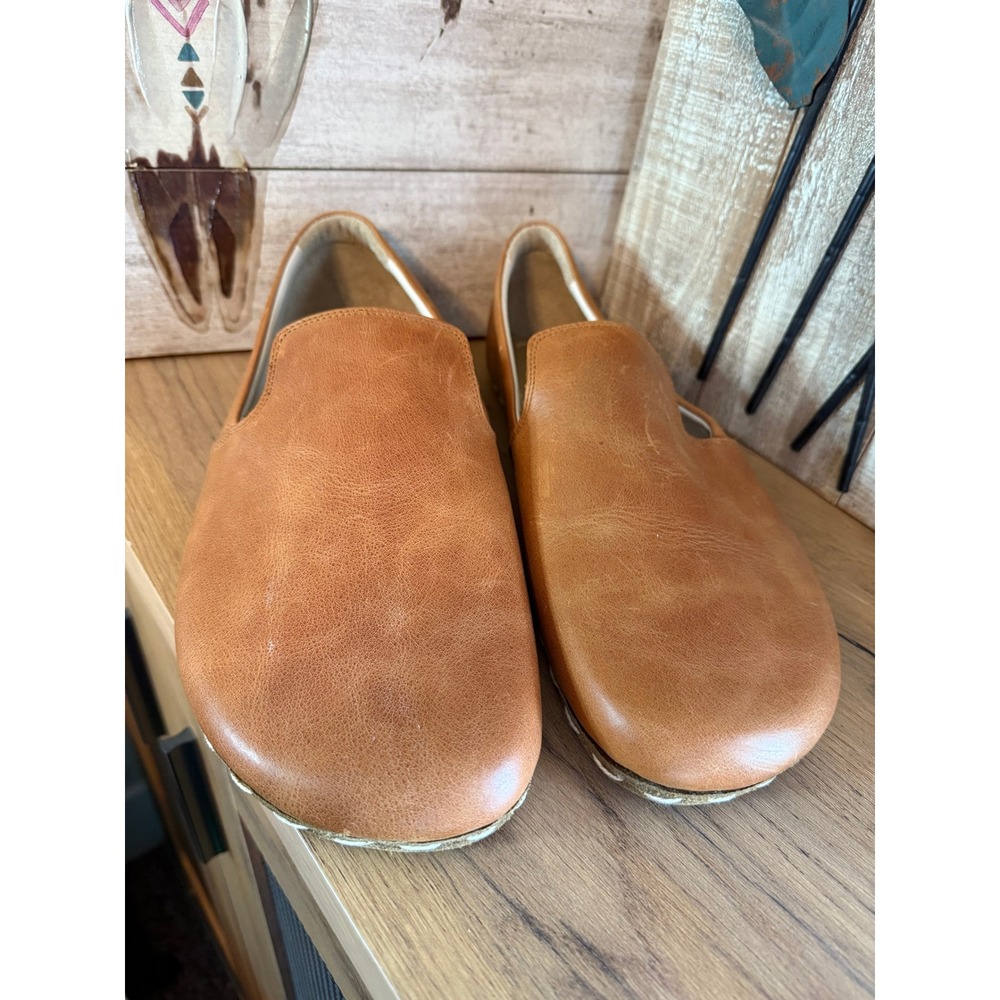EH Men's Size 48 Cognac Leather Loafers Handcrafted in Turkey (USA SIZE 14-14.5)